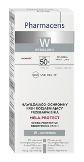 PHARMACERIS W Mela-Protect nawilżająco-ochronny krem na przebarwienia na dzień SPF 50+ 50 ml