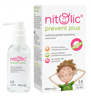 Pipi Nitolic Prevent Plus spray do ochrony przed wszawicą 75 ml