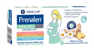 Prenalen Mdłości Gastro Komfort smak cytrynowo-pomarańczowy 24 tabletki do ssania