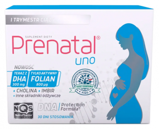 Prenatal Uno 30 kapsułek + DHA 30 kapsułek