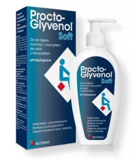 Procto-Glyvenol Soft żel do higieny intymnej z ruszczykiem dla osób z hemoroidami 180 ml