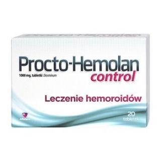 Procto-Hemolan control 1 g 20 tabletek