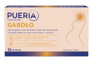 Pueria Gardło 15 pastylek