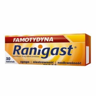 Ranigast Famotydyna 30 tabletek
