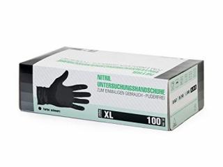 Rękawiczki nitrylowe bezpudrowe rozmiar XL 1 opakowanie (100 sztuk)