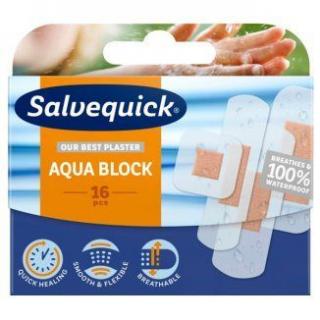 Salvequick Aqua Block plaster z opatrunkiem  16 sztuk