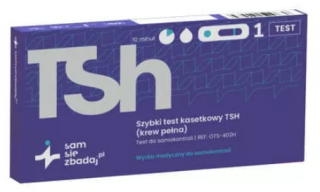SAM SIĘ ZBADAJ szybki test kasetkowy TSH 1 sztuka