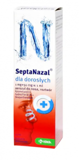 Septanazal dla dorosłych (1 mg + 50 mg)/ml aerozol do nosa 10 ml