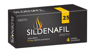 Sildenafil Aristo 25 mg 4 tabletki