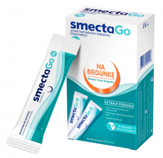 SmectaGo smak karmelowo-kakaowy zawiesina doustna 8 saszetek