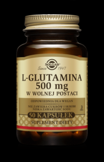 SOLGAR L-Glutamina 500 mg  50 kapsułek