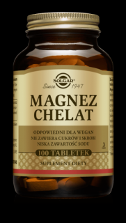 SOLGAR Magnez chelat  100 tabletek