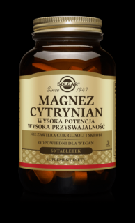 SOLGAR Magnez cytrynian  60 tabletek