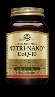 SOLGAR NUTRI-NANO CoQ-10  50 kapsułek