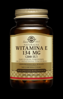 SOLGAR Witamina E  50 kapsułek