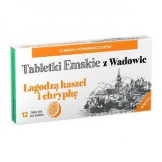 Tabletki Emskie z Wadowic pomarańczowe 12 tabletek