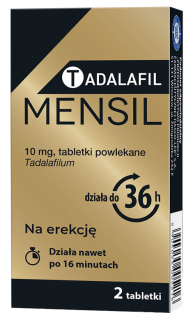 Tadalafil Mensil 10 mg 2 tabletki powlekane