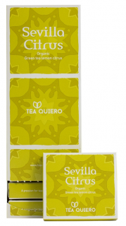 TEA QUIERO Citrus Green Tea BIO zielona herbata cytrusowa 12 saszetek