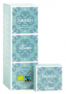 TEA QUIERO Jasmin Green Tea BIO zielona herbata jaśminowa 12 saszetek