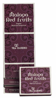 TEA QUIERO Red Fruits BIO czarna herbata owocowa 12 saszetek