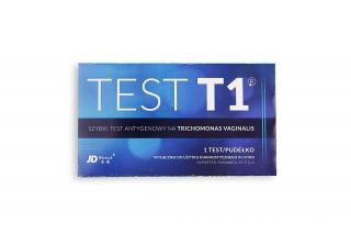 TEST T1 - test antygenowy wykrywający zakażenie Trichomonas vaginalis (=rzęsistek pochwowy) wywołującym rzęsistkowicę.