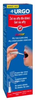 URGO Junior żel na afty dla dzieci 12 ml