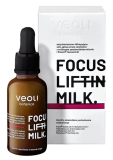 Veoli Botanica Focus Lifting Milk liftingujące serum emulsyjne anti-aging z bakuchiolem i Fision Instant Lift 30 ml