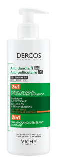 VICHY Dercos Anti Dandruff DS szampon przeciwłupieżowy z odżywką 2w1 390 ml