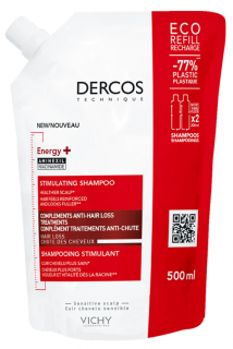 VICHY DERCOS Energy+ szampon stymulujący 500 ml opakowanie uzupełniające
