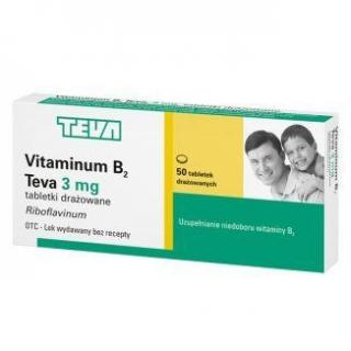 Vitaminum B2 TEVA 3mg   50 drażetek