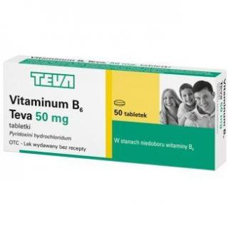 Vitaminum B6 TEVA 50 mg   50 tabletek