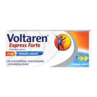 Voltaren Express Forte  20 kapsułek  EXP 05.2024