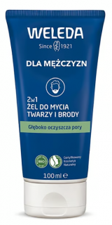 WELEDA MEN żel do mycia twarzy i brody 100 ml