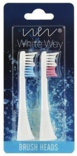 White Way WW-Sonic końcówki do szczoteczki sonicznej białe 2 sztuki