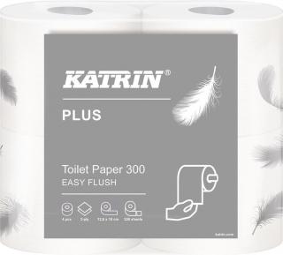 KATRIN PLUS Toilet 300 Easy Flush 105003 - papier toalet. szybko rozpuszczalny