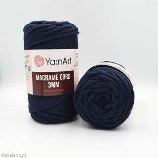 Sznurek YarnArt Macrame Cord 3 mm granatowy