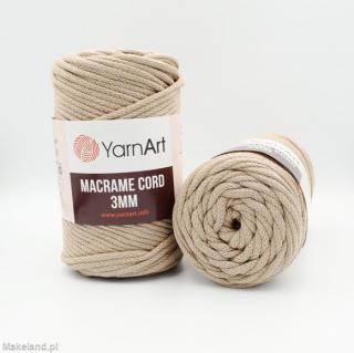 Sznurek YarnArt Macrame Cord 3mm beż