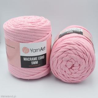 Sznurek YarnArt Macrame Cord 5 mm róż