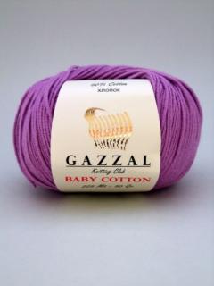 Włóczka Gazzal Baby Cotton fioletowa