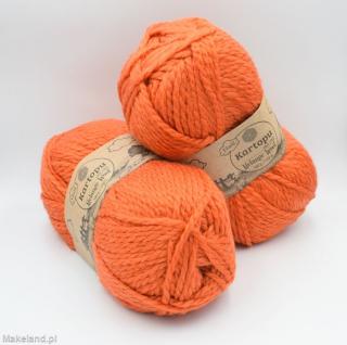 Włóczka Kartopu Melange Wool pomarańczowa