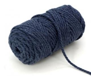 YarnArt Macrame Rope 5 mm granatowy