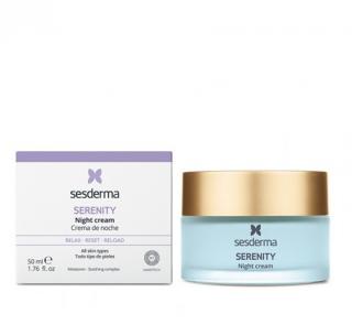 Sesderma Serenity Night Cream - przeciwzmarszczkowy krem na noc - 50ml