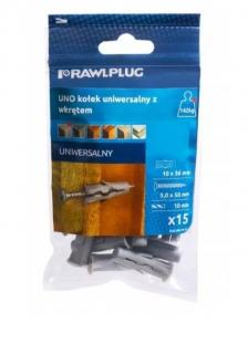 Kołek uniwersalny UNO 10x36mm z wkrętem 5,0x45mm RAWLPLUG