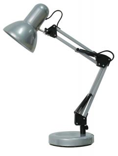 Lampa biurkowa SAMSON E27 60W 49x37cm IP20 srebrna