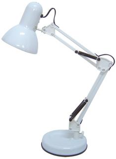 Lampka biurkowa SAMSON E27 60W 49x37cm IP20 biała