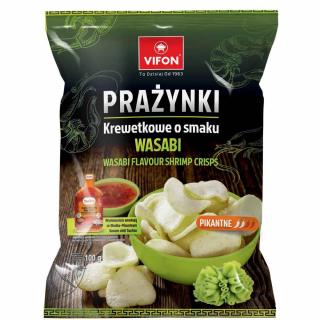 Prażynki krewetkowe o smaku wasabi 100 g Vifon