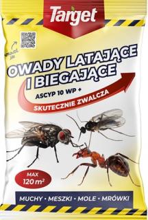 Ascyp 10 WP+ oprysk na owady latające i biegające 20 g