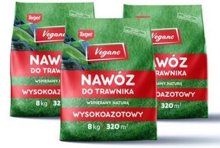 Nawóz wysokoazotowy do trawy Vegano 3x8 kg