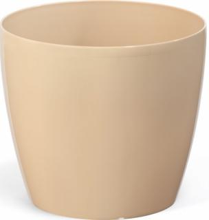 Osłonka na doniczkę Magnolia Ø 12 cm cappuccino plastikowa