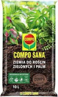 Ziemia do roślin zielonych i palm 10 l Compo Sana